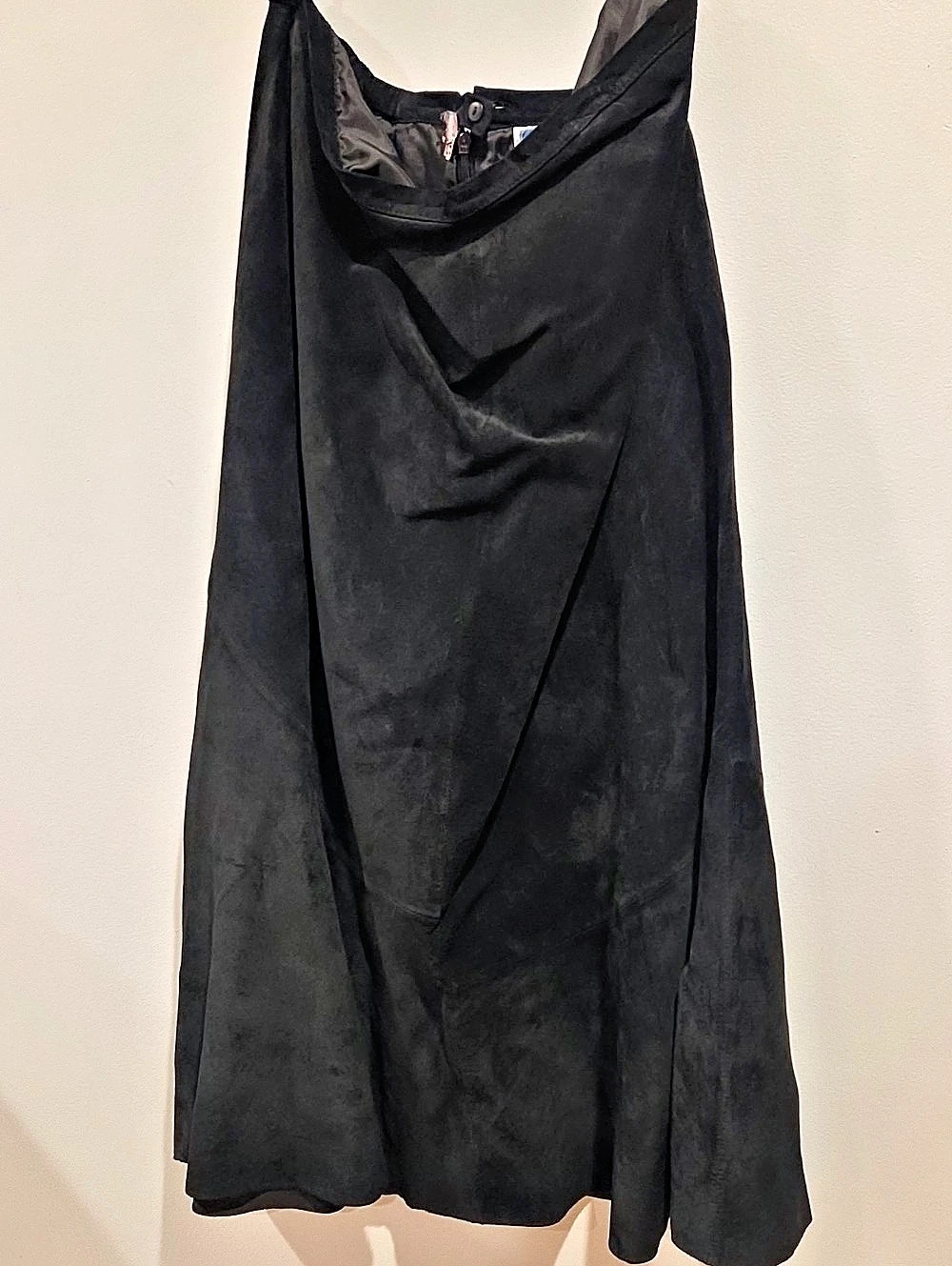 Chico's Black 100% Leather Maxi Skirt Size 3